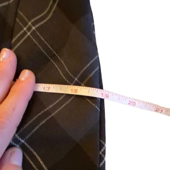 EUC Dalia Collection Grey Plaid Peplum Skir - Picture 11 of 12